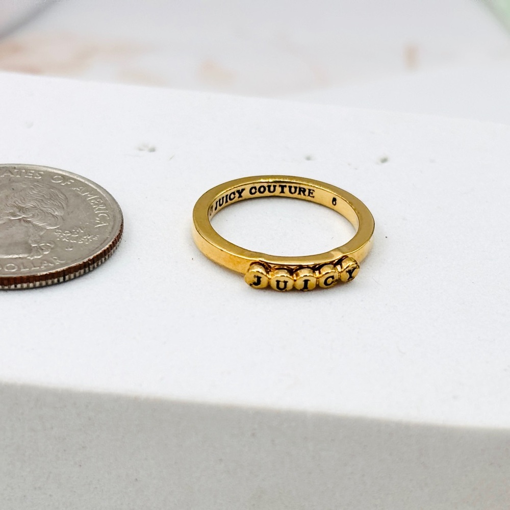 Juicy Couture Logo Ring Size 6